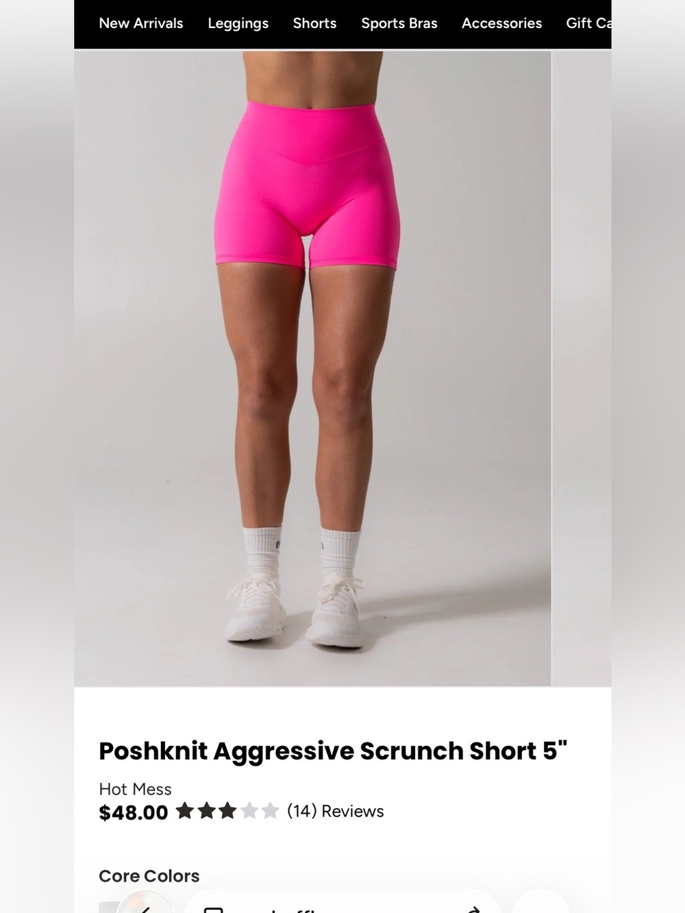 NWT BuffBunny Poshknit Aggressive Shorts 💖